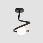 Czarna lampa sufitowa do salonu