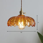 Szklana lampa wisząca w stylu industrialnym