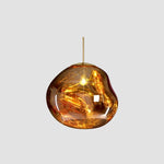 Akrylowa i metalowa lampa wisząca LED