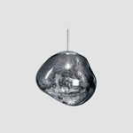 Akrylowa i metalowa lampa wisząca LED