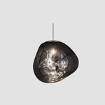 Akrylowa i metalowa lampa wisząca LED