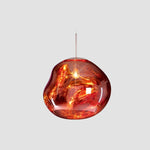 Akrylowa i metalowa lampa wisząca LED
